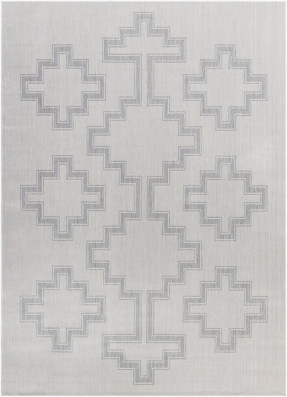 Alfombra tejida a máquina para interior y exterior Long Beach LBH-2346 de 1,83 m x 2,74 m