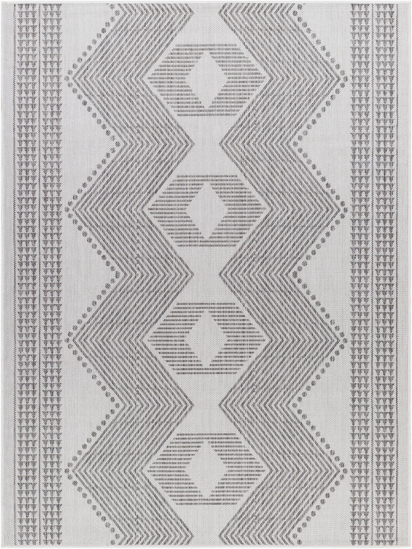 Long Beach LBH-2347 5' x 7' Machine Woven Indoor/Outdoor Area Rug