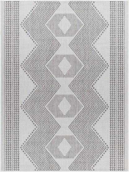Long Beach LBH-2347 5' x 7' Machine Woven Indoor/Outdoor Area Rug