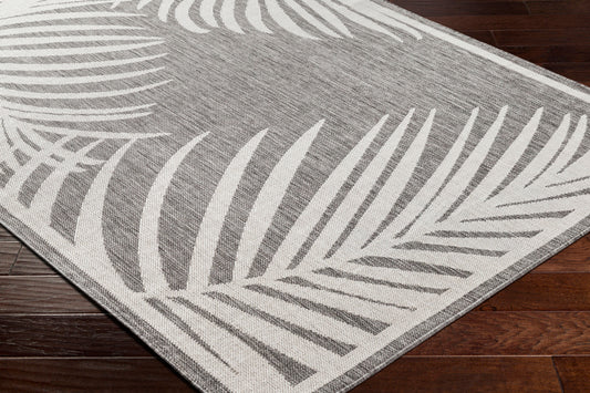 Long Beach LBH-2349 7ft Runner Machine Woven Indoor/Outdoor Runner Rug