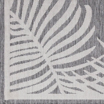 Long Beach LBH-2350 7ft Runner Machine Woven Indoor/Outdoor Runner Rug