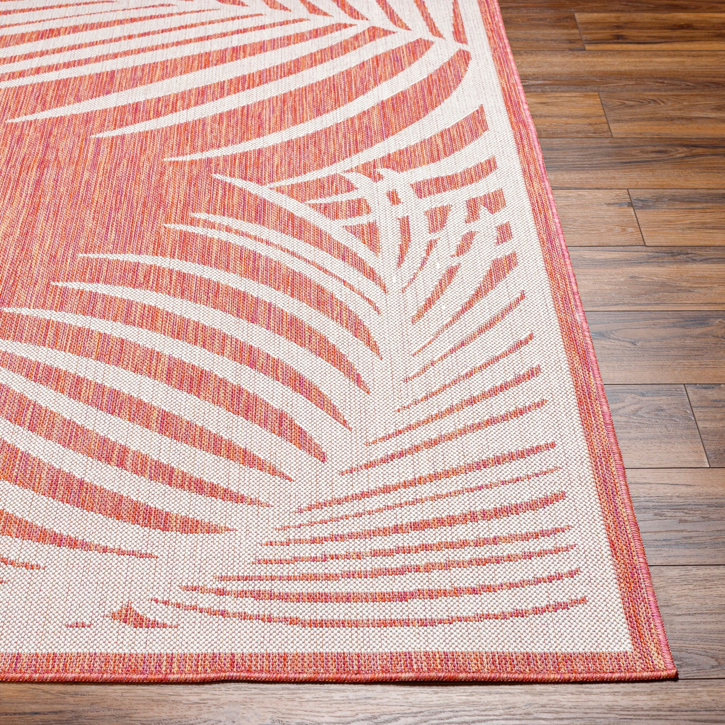 Long Beach LBH-2351 7ft Runner Machine Woven Indoor/Outdoor Runner Rug
