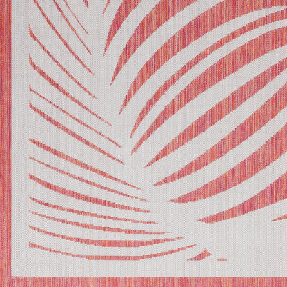 Long Beach LBH-2351 7ft Runner Machine Woven Indoor/Outdoor Runner Rug