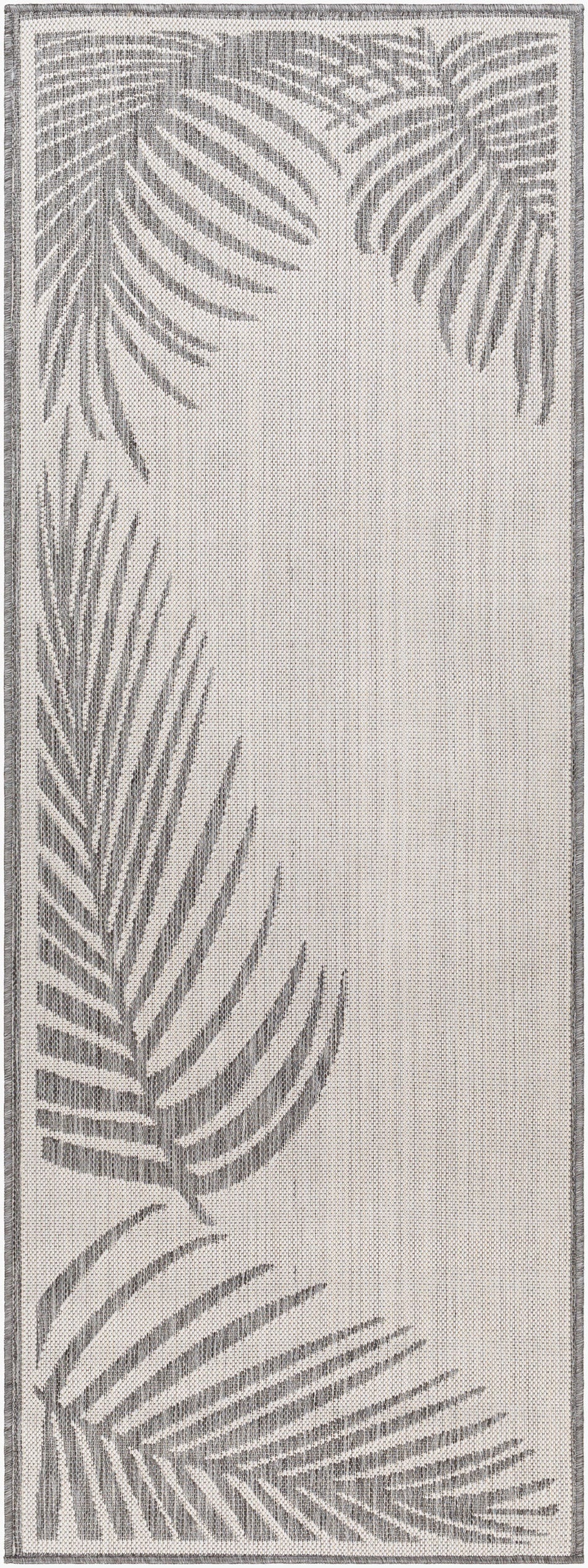 Long Beach LBH-2352 7ft Runner Machine Woven Indoor/Outdoor Runner Rug