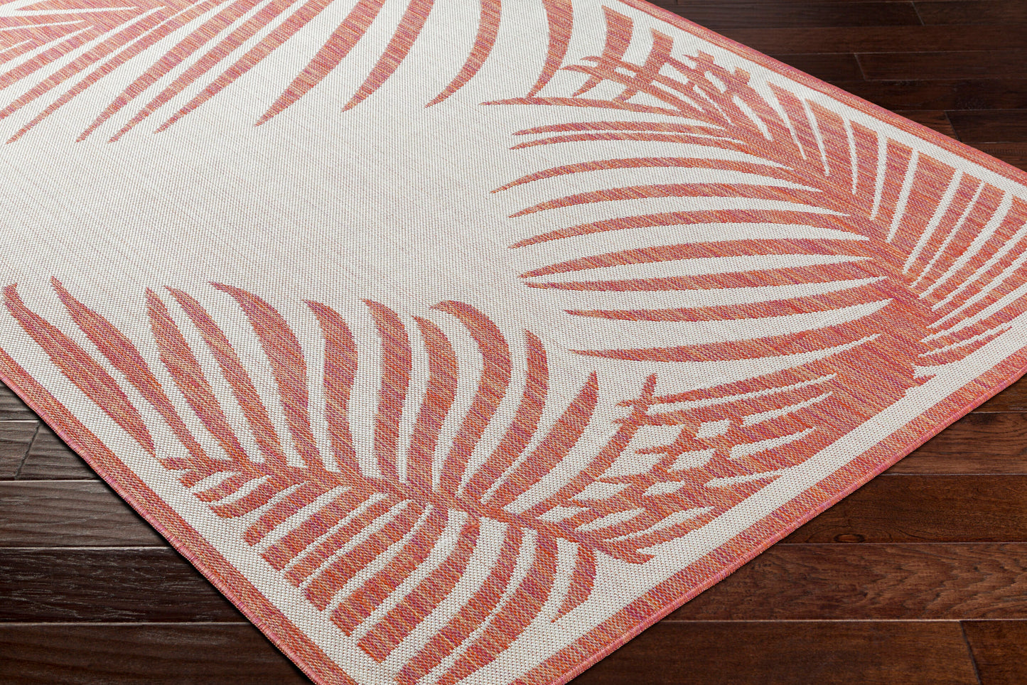 Long Beach LBH-2353 7ft Runner Machine Woven Indoor/Outdoor Runner Rug