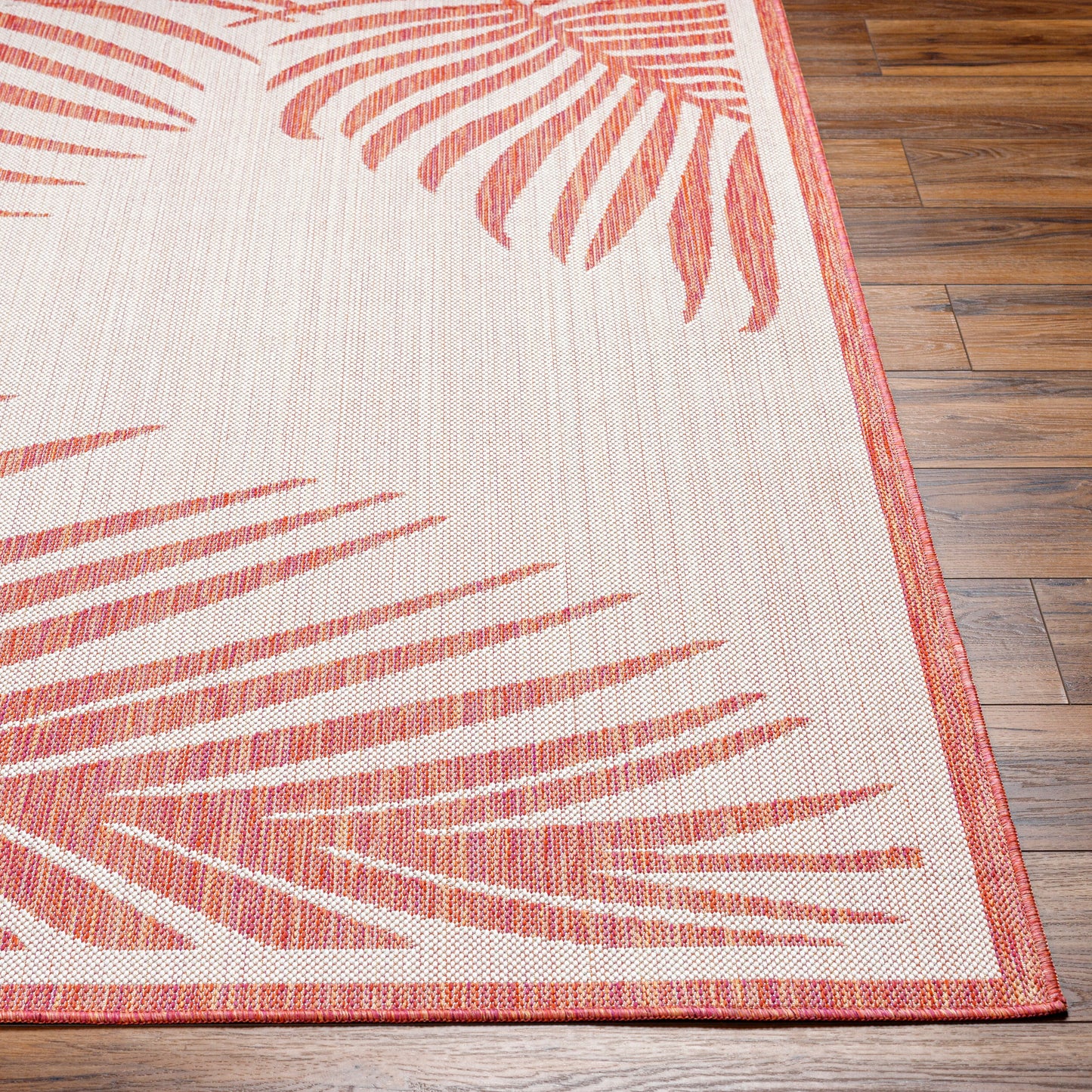 Long Beach LBH-2353 7ft Runner Machine Woven Indoor/Outdoor Runner Rug