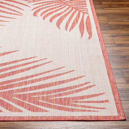 Long Beach LBH-2353 7ft Runner Machine Woven Indoor/Outdoor Runner Rug