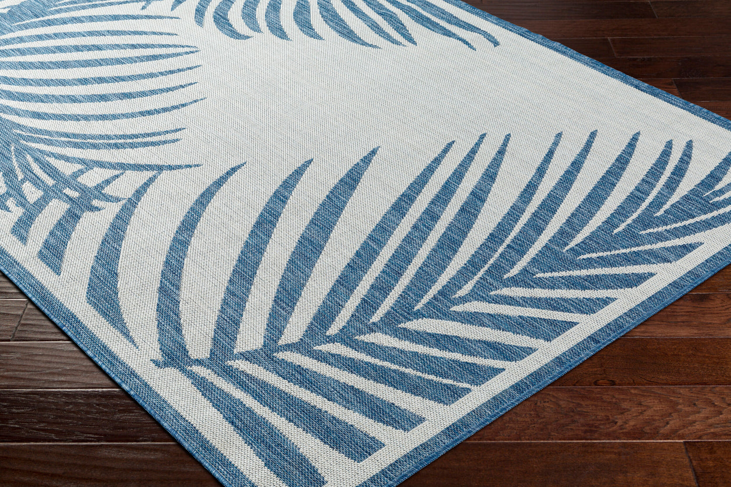 Long Beach LBH-2354 7ft Runner Machine Woven Indoor/Outdoor Runner Rug