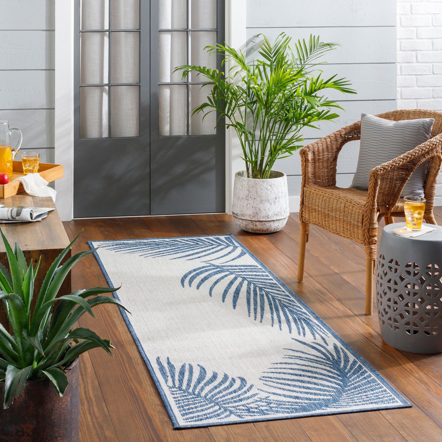 Long Beach LBH-2354 6' x 9' Machine Woven Indoor/Outdoor Area Rug