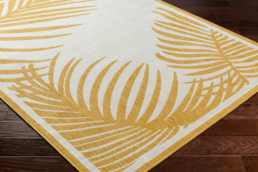 Long Beach LBH-2355 7ft Runner Machine Woven Indoor/Outdoor Runner Rug