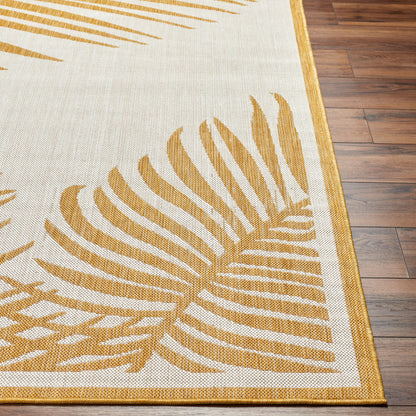 Long Beach LBH-2355 7ft Runner Machine Woven Indoor/Outdoor Runner Rug