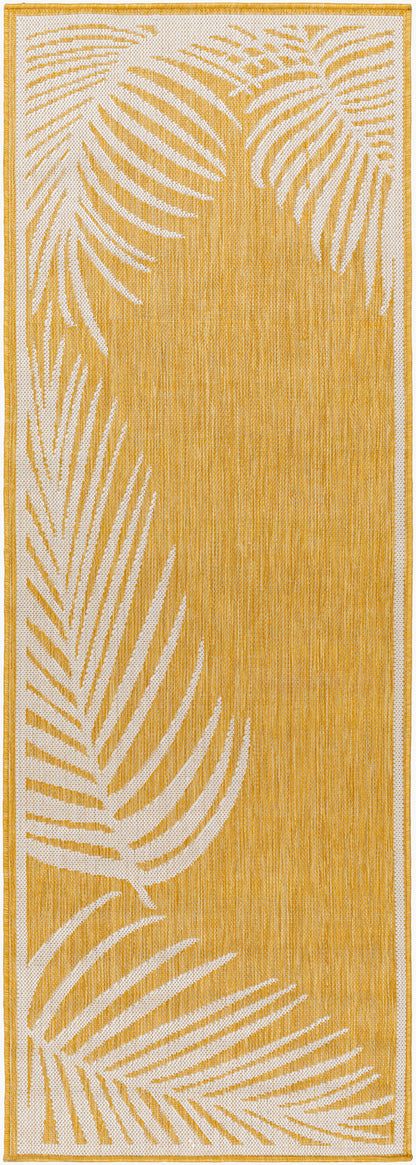 Long Beach LBH-2357 7ft Runner Machine Woven Indoor/Outdoor Runner Rug