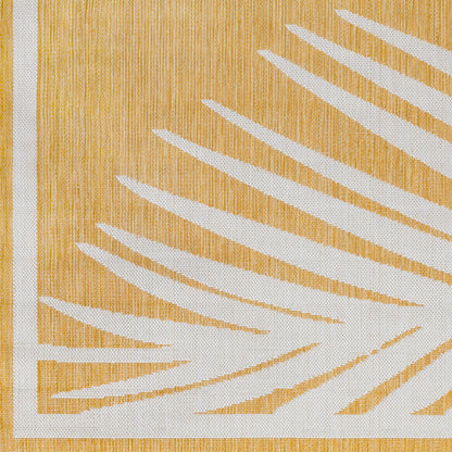 Long Beach LBH-2357 7ft Runner Machine Woven Indoor/Outdoor Runner Rug