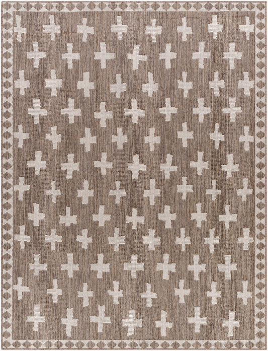 Long Beach LBH-2358 5' x 7' Machine Woven Indoor/Outdoor Area Rug
