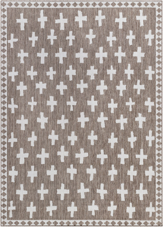 Long Beach LBH-2358 6' x 9' Machine Woven Indoor/Outdoor Area Rug