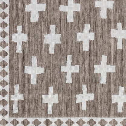 Long Beach LBH-2358 5' x 7' Machine Woven Indoor/Outdoor Area Rug