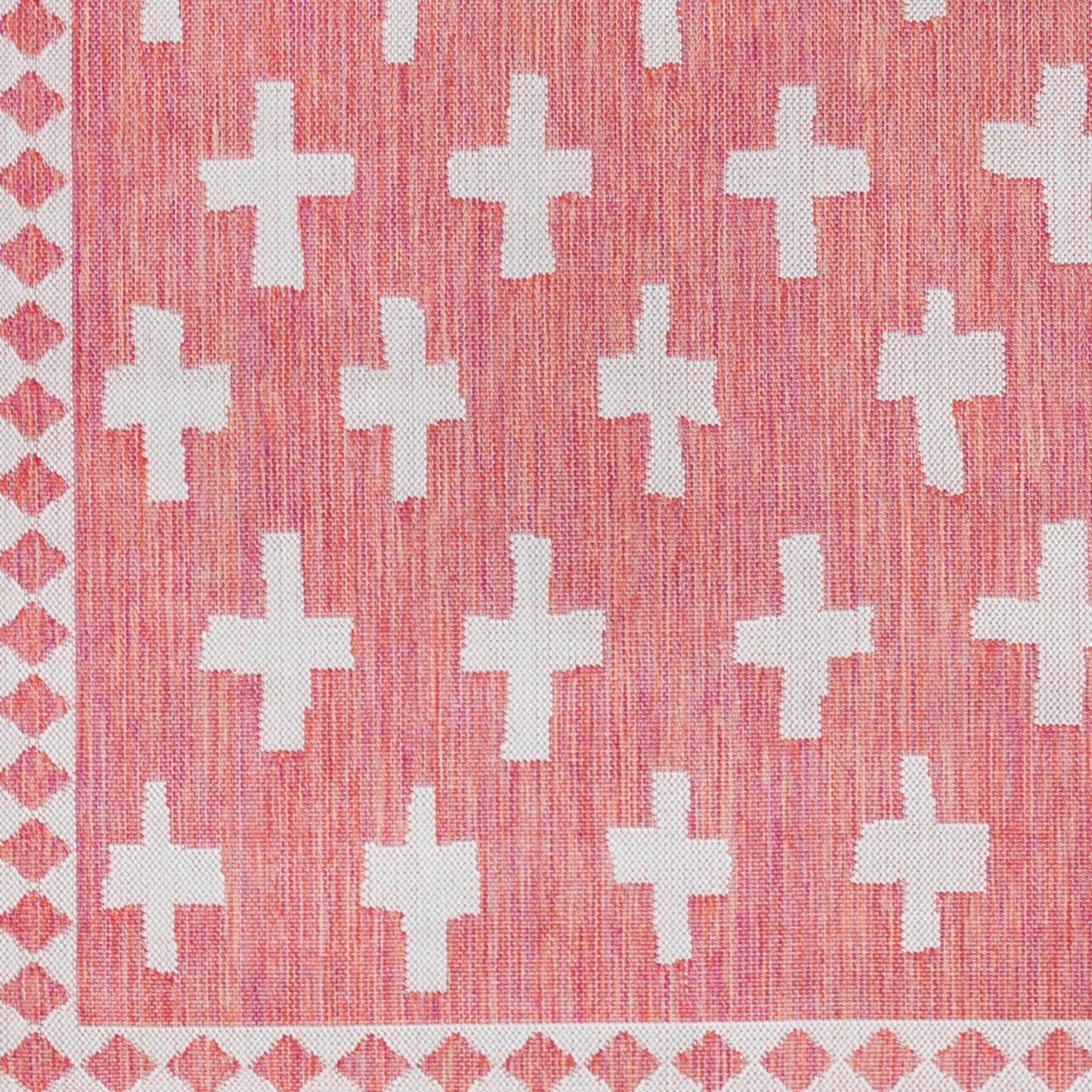 Long Beach LBH-2359 7ft Runner Machine Woven Indoor/Outdoor Runner Rug