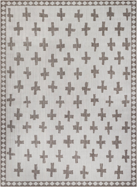 Alfombra tejida a máquina para interior y exterior Long Beach LBH-2360 de 1,83 m x 2,74 m