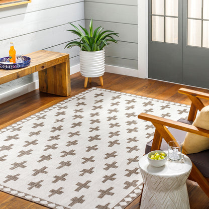 Long Beach LBH-2360 5' x 7' Machine Woven Indoor/Outdoor Area Rug