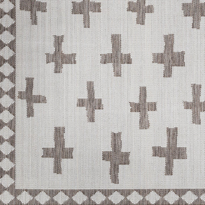 Alfombra tejida a máquina para interior y exterior Long Beach LBH-2360 de 1,83 m x 2,74 m