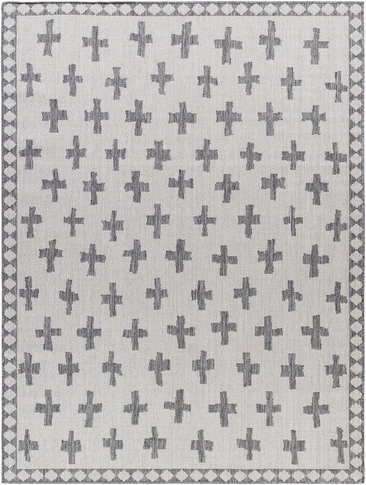 Alfombra tejida a máquina para interior y exterior Long Beach LBH-2361 de 1,52 m x 2,13 m