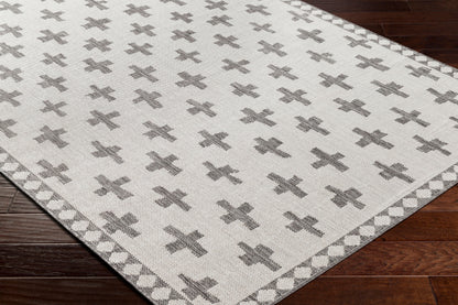 Long Beach LBH-2361 7ft Runner Machine Woven Indoor/Outdoor Runner Rug