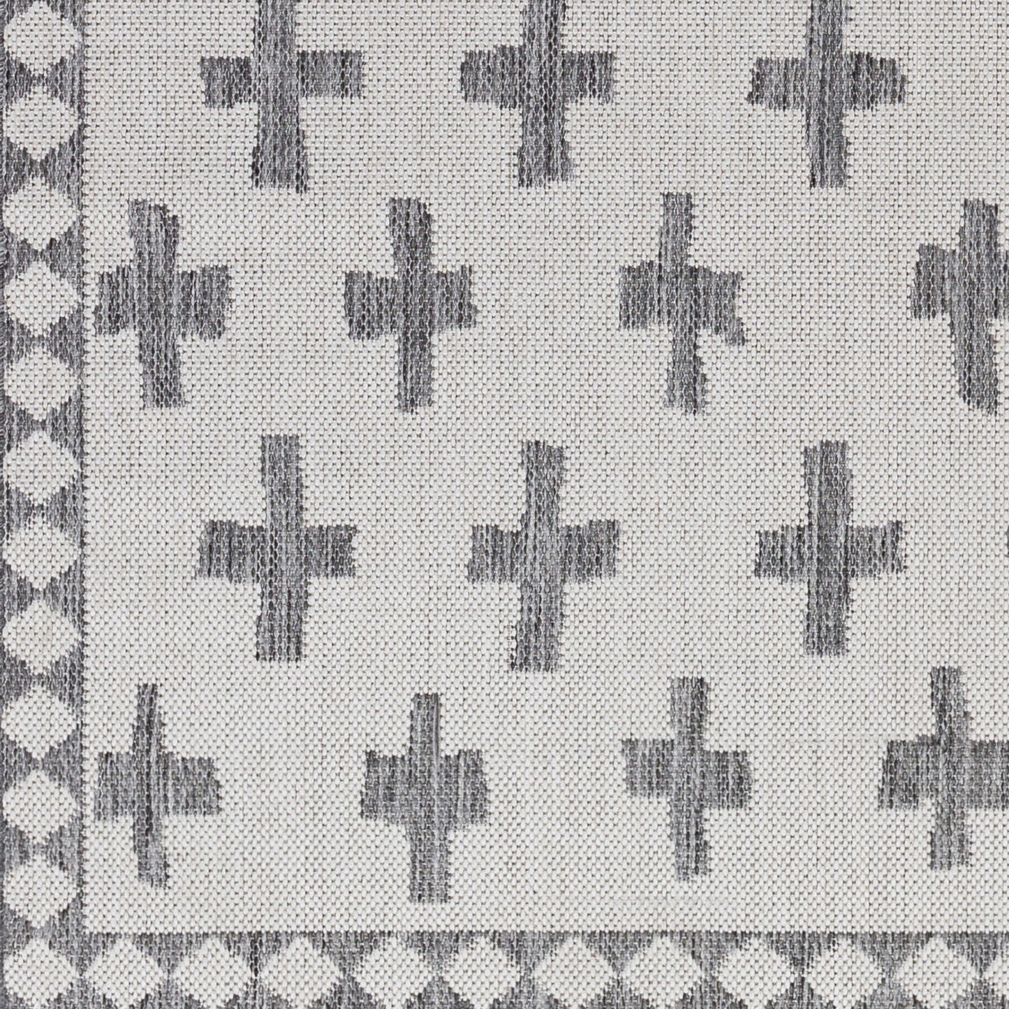 Long Beach LBH-2361 7ft Runner Machine Woven Indoor/Outdoor Runner Rug