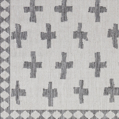 Alfombra tejida a máquina para interior y exterior Long Beach LBH-2361 de 1,52 m x 2,13 m