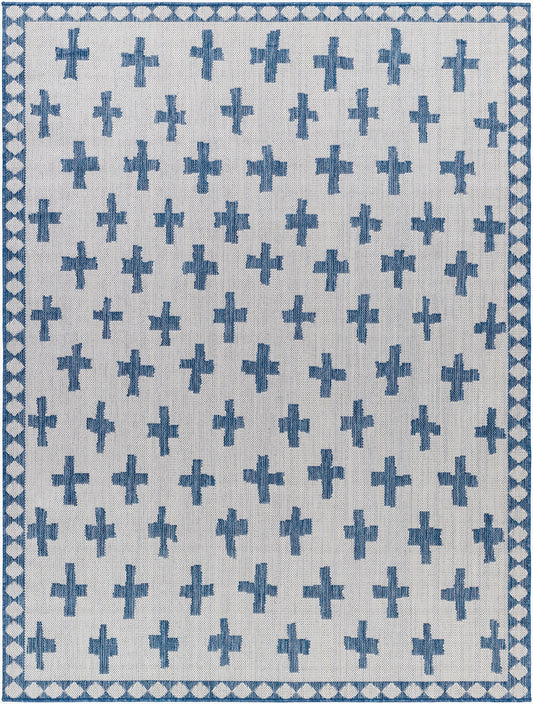 Long Beach LBH-2362 8' x 10' Machine Woven Indoor/Outdoor Area Rug