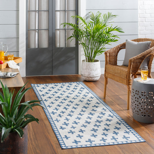 Long Beach LBH-2362 8' x 10' Machine Woven Indoor/Outdoor Area Rug