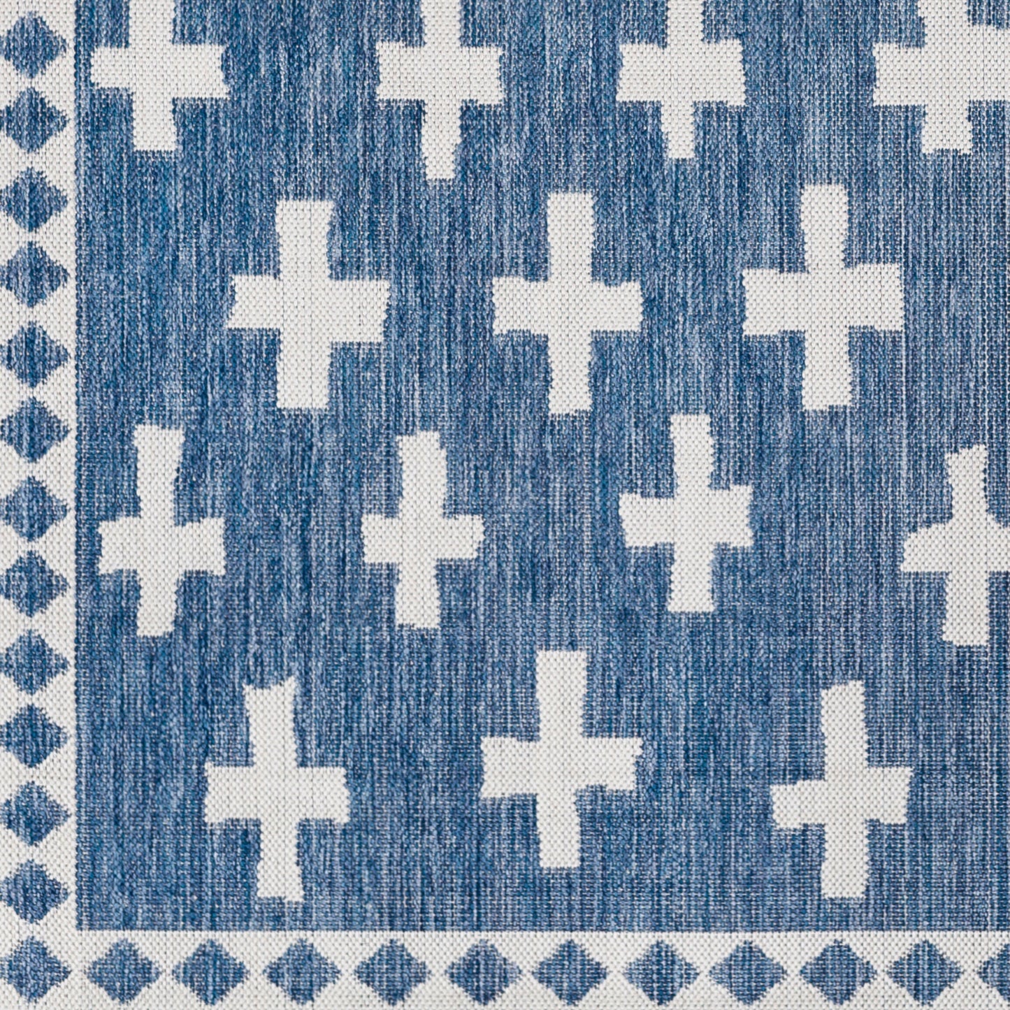Long Beach LBH-2363 7ft Runner Machine Woven Indoor/Outdoor Runner Rug
