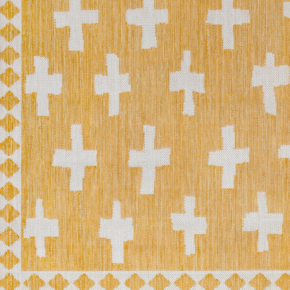 Long Beach LBH-2364 7ft Runner Machine Woven Indoor/Outdoor Runner Rug