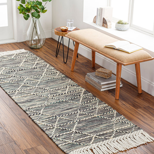 Lucia LCI-2300 8ft Runner Handmade Runner Rug