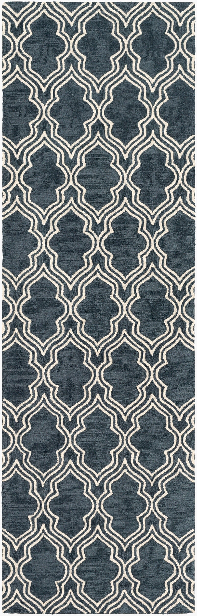 Lucka LCK-2032 8ft Runner Handmade Wool Runner Rug