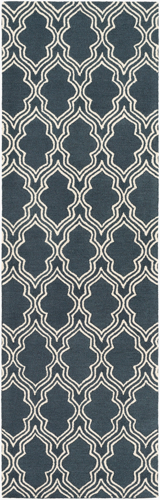 Lucka LCK-2032 8ft Runner Handmade Wool Runner Rug