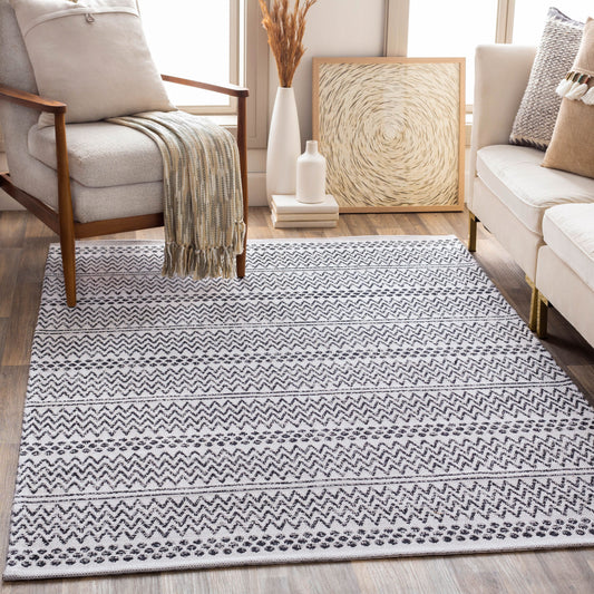 La Casa LCS-2304 6' x 9' Machine Woven Washable Area Rug