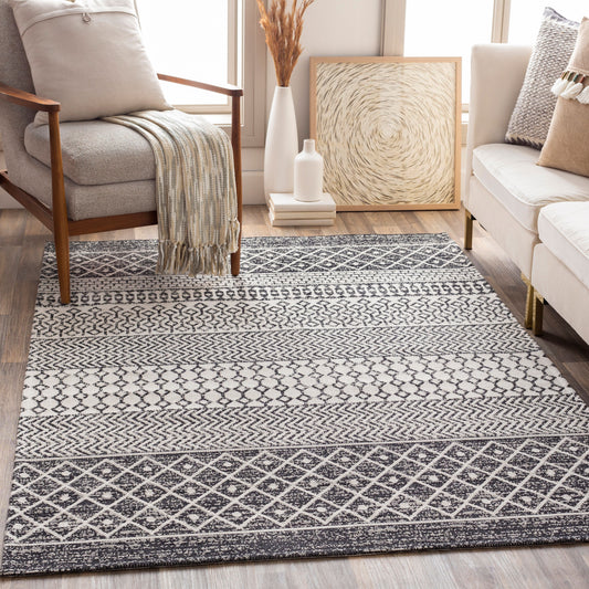 La Casa LCS-2306 6' x 9' Machine Woven Washable Area Rug