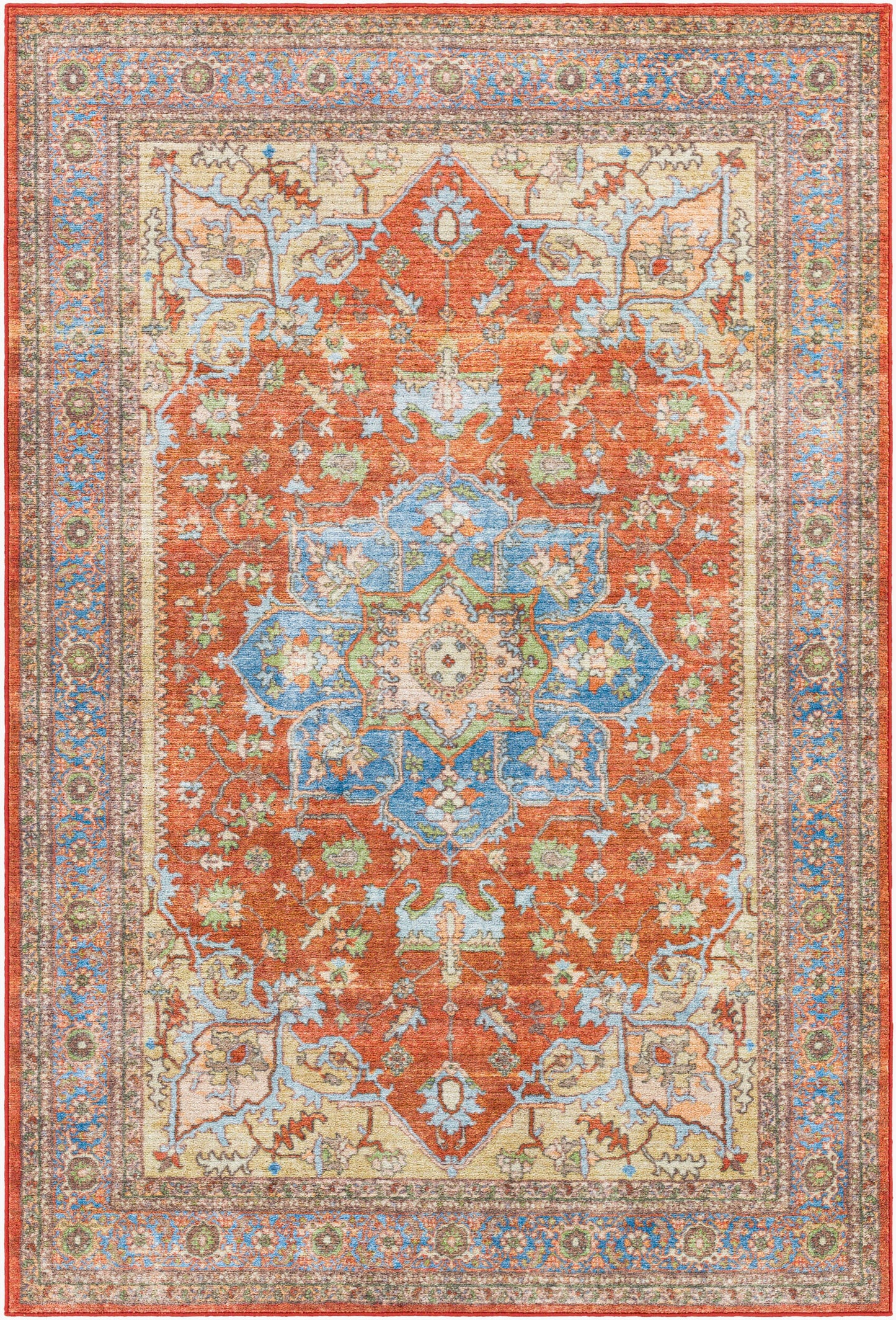 Leicester LEC-2304 9' x 12' Machine Woven Washable Area Rug