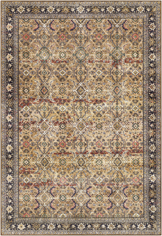Leicester LEC-2305 4' x 6' Machine Woven Washable Area Rug