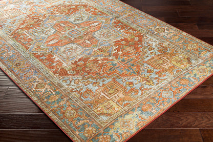 Leicester LEC-2306 6' x 9' Machine Woven Washable Area Rug