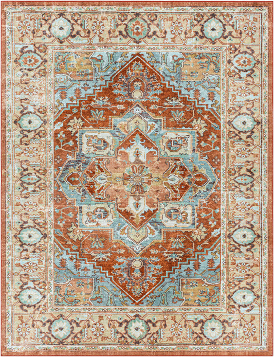 Leicester LEC-2307 8' x 10' Machine Woven Washable Area Rug