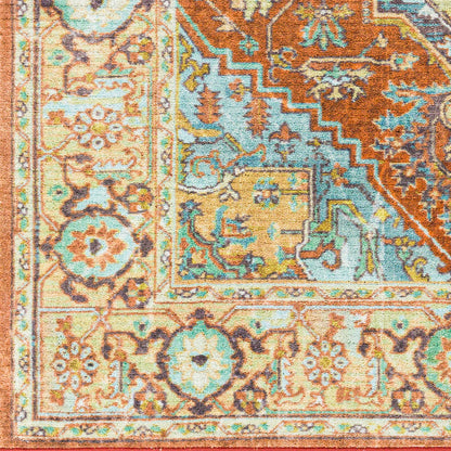 Leicester LEC-2307 7ft Runner Machine Woven Washable Runner Rug