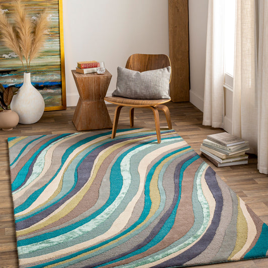 Lounge LGE-2293 5' x 8' Handmade Wool Area Rug