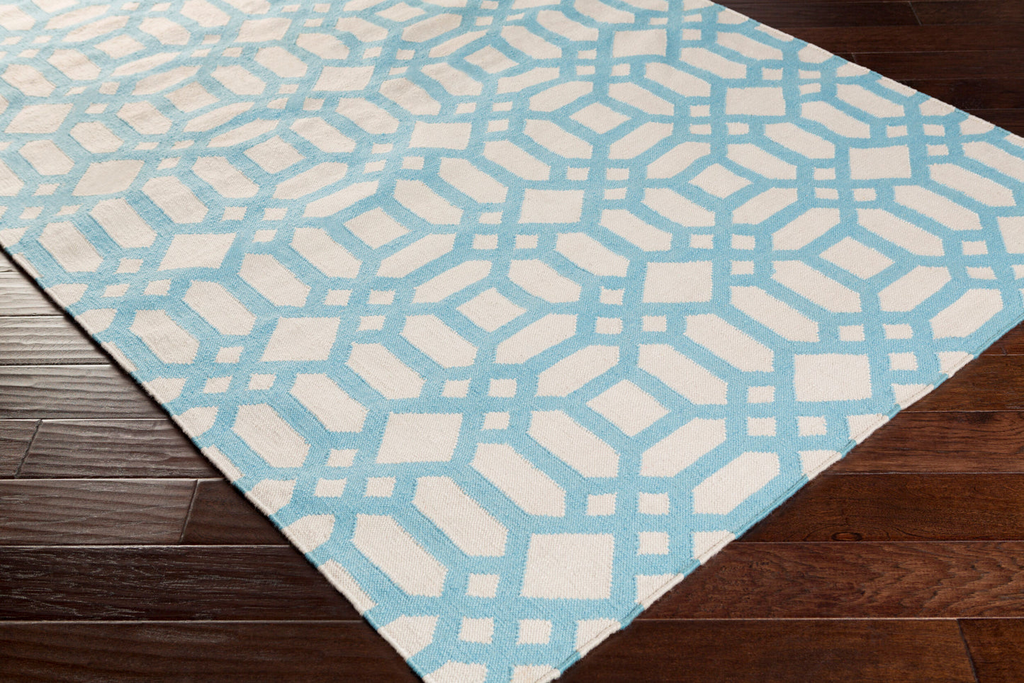 Alfombra reciclada hecha a mano Lagoon LGO-2063 de 4' x 6'