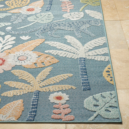 Alfombra tejida a máquina para interior y exterior Lakeside LKD-2309 de 1,83 m x 2,74 m