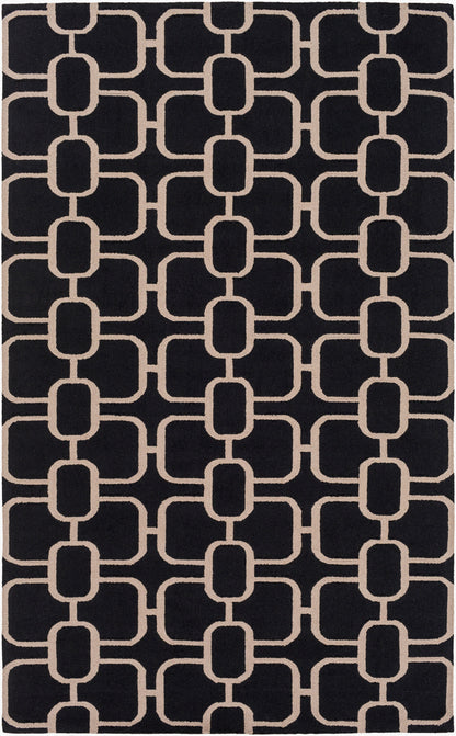 Alfombra de lana hecha a mano Lockhart LKH-9002 de 1,2 m x 1,8 m