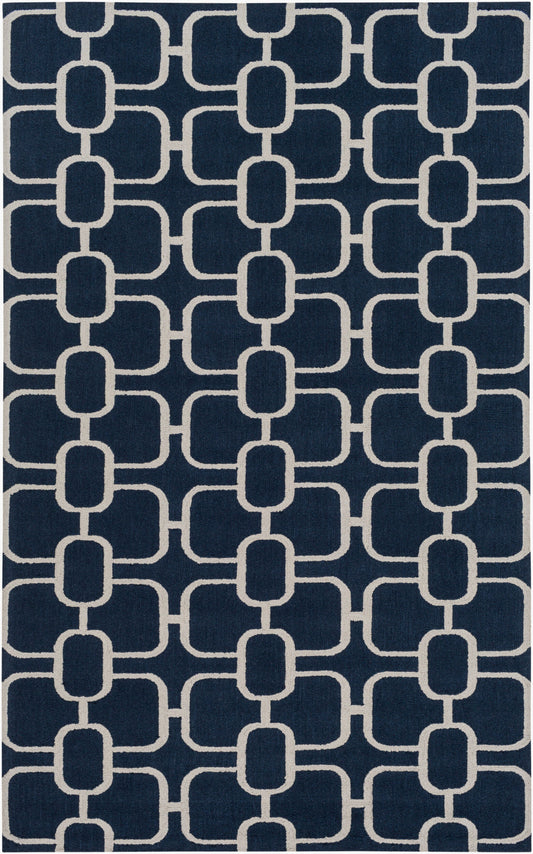 Alfombra de lana hecha a mano Lockhart LKH-9004 de 1,2 m x 1,8 m