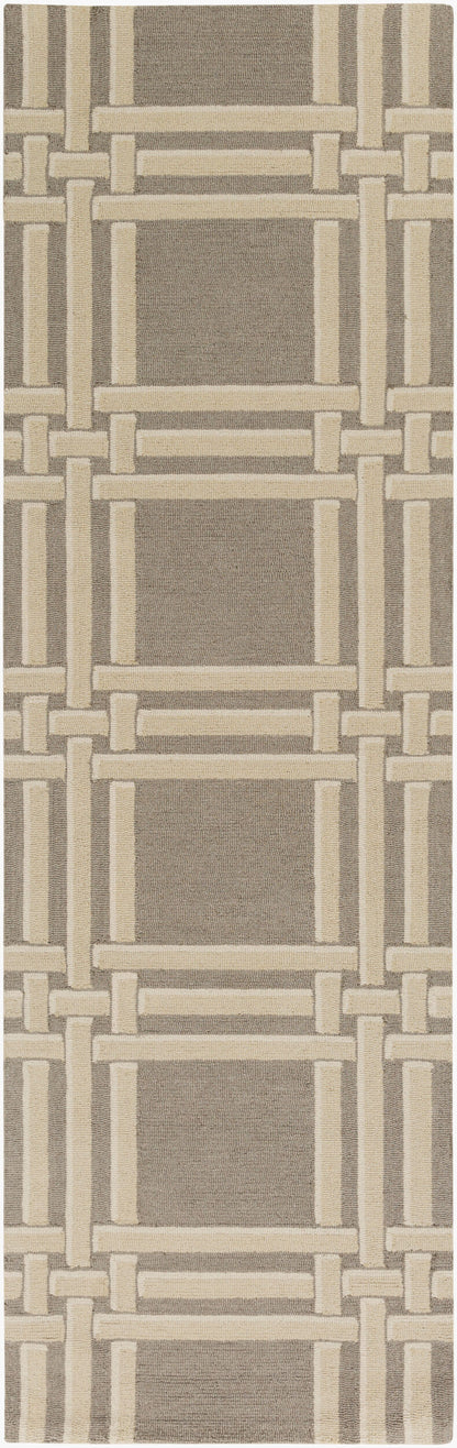 Lockhart LKH-9007 8ft Runner Handmade Wool Runner Rug