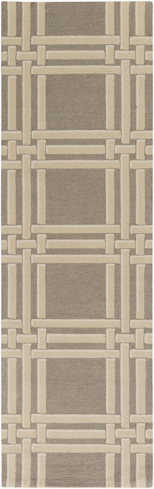 Lockhart LKH-9007 8ft Runner Handmade Wool Runner Rug