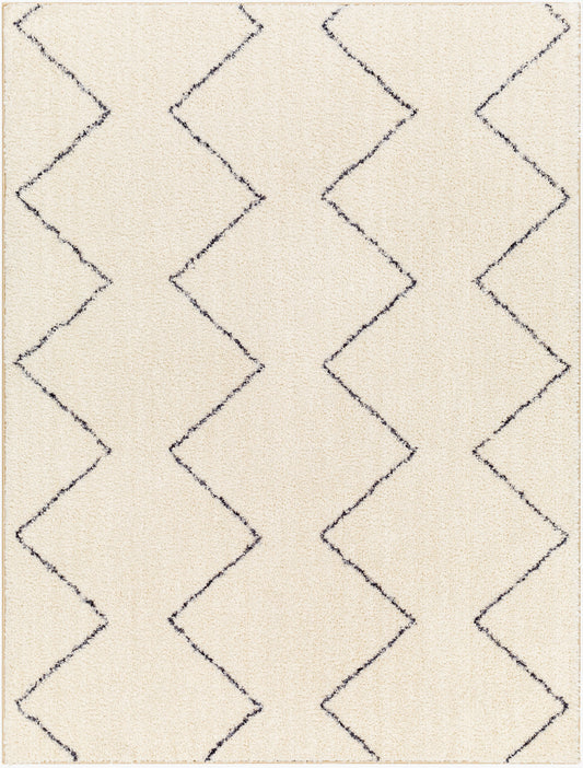 Lykke LKK-2307 Alfombra de área lavable tejida a máquina de 5' x 7'